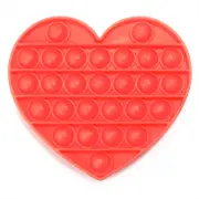 Red Heart Push And Pop Toy