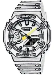 Casio G-SHOCK Limited WHITE MANGA THEME GA-2100MNG-7A