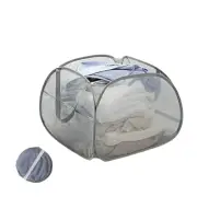 Collapsible Laundry Basket 90L, Foldable Mesh Pop-up Laundry Hamper with