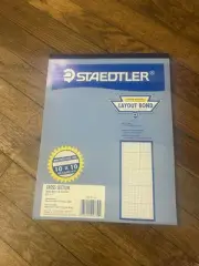 NEW Staedtler 8.5 x 11 Layout Bond Paper Non Photo Blue Grid 50 Pgs