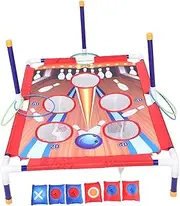 MOTHNUR 1 Set Animal Bean Bag Toss Game Portable Outdoor Game for Family Fun Develops Coordination Motor Skills for Parties Backyard Activities and All Ages