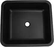 RV Sink, 15.8 X 14.2 X 5.9 Stainless Steel Rectangular Undermount Bar Sink, Drop in RV Kitchen Sink, Large Capacity for Caravan Motorhome Boat Yacht (Black)