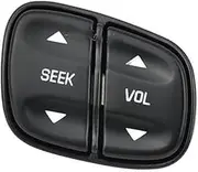 MKVAXR Car Cruise Control Button, for Oldsmobile, for Bravada 2004 1999442 1999443 Car Interior Parts Light Steering Wheel Radio Source Switch Control Button Car Steering Wheel Switch Kit(BLACK 199944