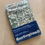 Vintage 70s Burlington Caress No Iron Retro Floral Standard Pillowcases USA NOS