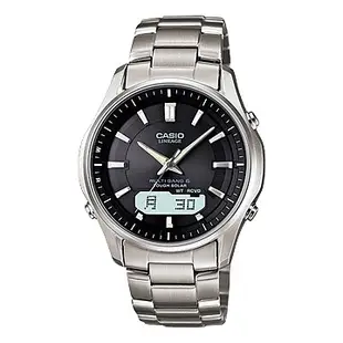 CASIO 卡西歐手錶   LCW-M100TD-1A3JF 男錶 電波錶 日系 鈦金屬錶帶 黑面 太陽能