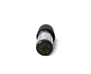 Elinz Trailer Plug 7 PIN Small Round Metal Connector Adaptor Socket Car Caravan Boat