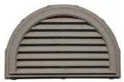 22”x34” Half Round Gable Vent Vinyl Siding Clay Beige 008 J-Block GableMaster Ex