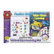 [Learning Can Be Fun] LCBF Write & Wipe Preschool Skills Learning Set