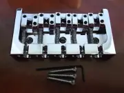 NEW - Hipshot 5-String A Aluminum Bass Bridge, CHROME - CHOOSE YOUR SPACING!