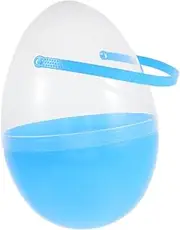 HOUDERCO Reusable Fillable Easter Egg Hunt Container Large Easter Egg for Kids Decorative Candy Box with Handle for Children