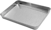 Amosfun Stainless Steel Baking Pan Reusable Baking Tray for Bakery Dumplings and Pastries Non Stick Design Easy to Clean Housewarming Present for Enthusiasts