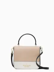 Staci Colorblock Saffiano Leather Square Crossbody