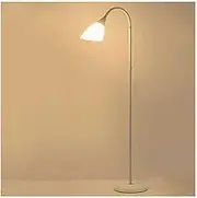 Modern White Floor Lamp for Bedroom Suitable for Sofa Side Study Room Bedroom Office Modern Standing Lamp with Lampshade Reading Floor Lamp Standing Light
