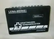 VINTAGE LEINA WERKE FIRST AID KIT BOX contents sealed Located in USA