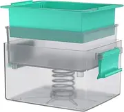 Large Tofu Press, Yarkor Tofu Presser for 12-16 oz Bricks Firm Tofu or Extra Firm Tofu, Built-in Drip Tray, Simple and Effective Design, Dishwasher Safe, Fit for 16oz Tofu, Tofu Recipe Included