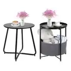 End Table Round Sofa Side Table Snack Table Coffee Laptop Stand Home Nightstand