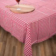Country Kitchen Dining Table Cloth Red Gingham Tablecloth 150x230cm Rectangle