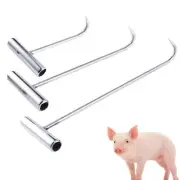 Manhole Hook Tool Butcher Pull Hook with T Shape Handle Drain Cover Save Labor