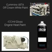 Cummins 6BTA Marine Diesel Engine Off White 2k Premix Aerosol Paint 400ml