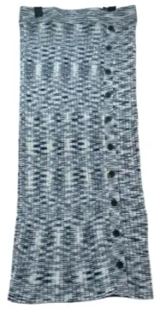 International Concepts Midi Skirt Womens size Medium Petite PM Blue Pull on New
