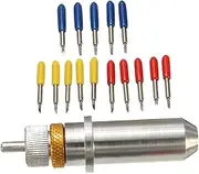 Anneome 16pcs Cutting Plotter Blades for Relief Degrees Tungsten Cutting Blades Lightweight High Precision for Domestic and Imported Plotters