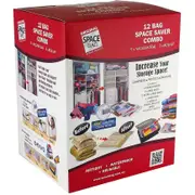 Space Bag 12 Piece Combo Pack Bulk Pack including Travel Bags USB68412
