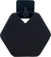 Silicone Body Scrubber with Storage Hook, Handheld Body Brush, Gentle Exfoliation and Deep Cleaning, Soft Touch Shower, Shower & Bathroom Accessory, Removable & Reusable (Black)