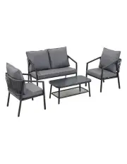 [Gardeon] Outdoor Sofa Set 4 Piece in Grey