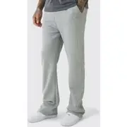 Mens Grey Marl Tall Relaxed Gusset Joggers