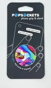PopSockets Rainbow Gem Glossy Popsocket Phone Grip & Stand Multi-Colored NIP