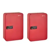 AdirOffice Safe Lock Box H8"xW6.4"xD3.1" Steel HeavyDuty Combination (48-Keys)