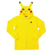 Pokemon Center Original Pikachu Face Hoodie with Ears Adult M Size Japan New
