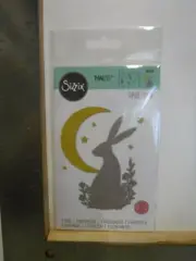 SIZZIX MIDNIGHT HARE SET THINLITS RABBIT BUNNY MOON #663316 NEW A25691