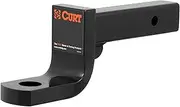 CURT 45313 Class 4 Trailer Hitch Ball Mount, Fits 2-Inch Receiver, 12,000 lbs. GTW, 1-1/4-Inch Ball Hole, 4-Inch Drop, 3-Inch Rise