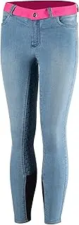 [HORZE] Poppy Jodhpurs with Full Seat for Children in Denim Look and Silicone Grip