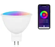 5W GU5.3 Base Smart LED Lights - Alexa and Google Assistant, WiFi, Tuya Control