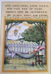 Mary Engelbreit Handmade Magnet-Who Well Lives, Long Lives