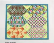 Patty Paints Large Modern Pattern Pillow Handpainted Needlepoint Canvas