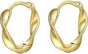 [WRITWAA] 1 Pair Geometric Earrings Earring Earring for Women Ear Jewelries Earrings for Hoops Earrings Women Jewelry Wavy Shaped Earring Gold Hoops Earrings