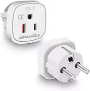 European Travel Plug Adapter, France European Plug Adapter,Type F Plug Adapter,C