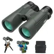 10X42 HD Binoculars for Adults with Phone Adapter, High Power Binoculars with...