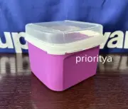 Tupperware Modular Mates Square Signature Line Container #2 Hinged Lid Purple