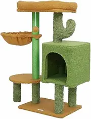 Pet Scene Cat Tree Tower 4 Level for Kitten Scratching Post Cat Sisal Scratcher Bed House Stand Hammock Cave Furniture Castle Condo Perch