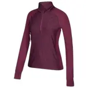 Adidas Womens Running Athletic Climalite Baseline 1/4 Zip Top