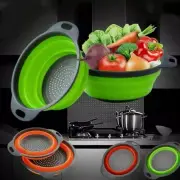 1Pc Collapsible Colander Kitchen Drainer Washing Vegetable Food Strainer Basket