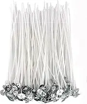 PXBBZDQ 6" Cotton Candle Wick 100 Piece Pre-Waxed Candle Wicks for Candle Making,Thin Lx Wicks