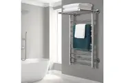 Devanti Electric Heated Towel Rail Rack 14 Bars Wall Mounted Clothes Dry Warmer