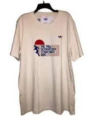 Nwts Adidas Originals Blue Version 80's Style Design Loop Tee T Shirt 2XL Retro