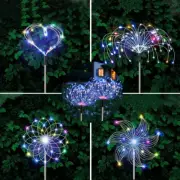 4X 120LED Solar Fireworks LED Fairy String Light Starburst Christmas Garden Lamp