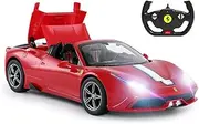 Rastar RC Car | Radio Remote Control Car 1/14 Scale Ferrari 458 Special A, Model Toy Car for Kids, Auto Open & Close, Red
